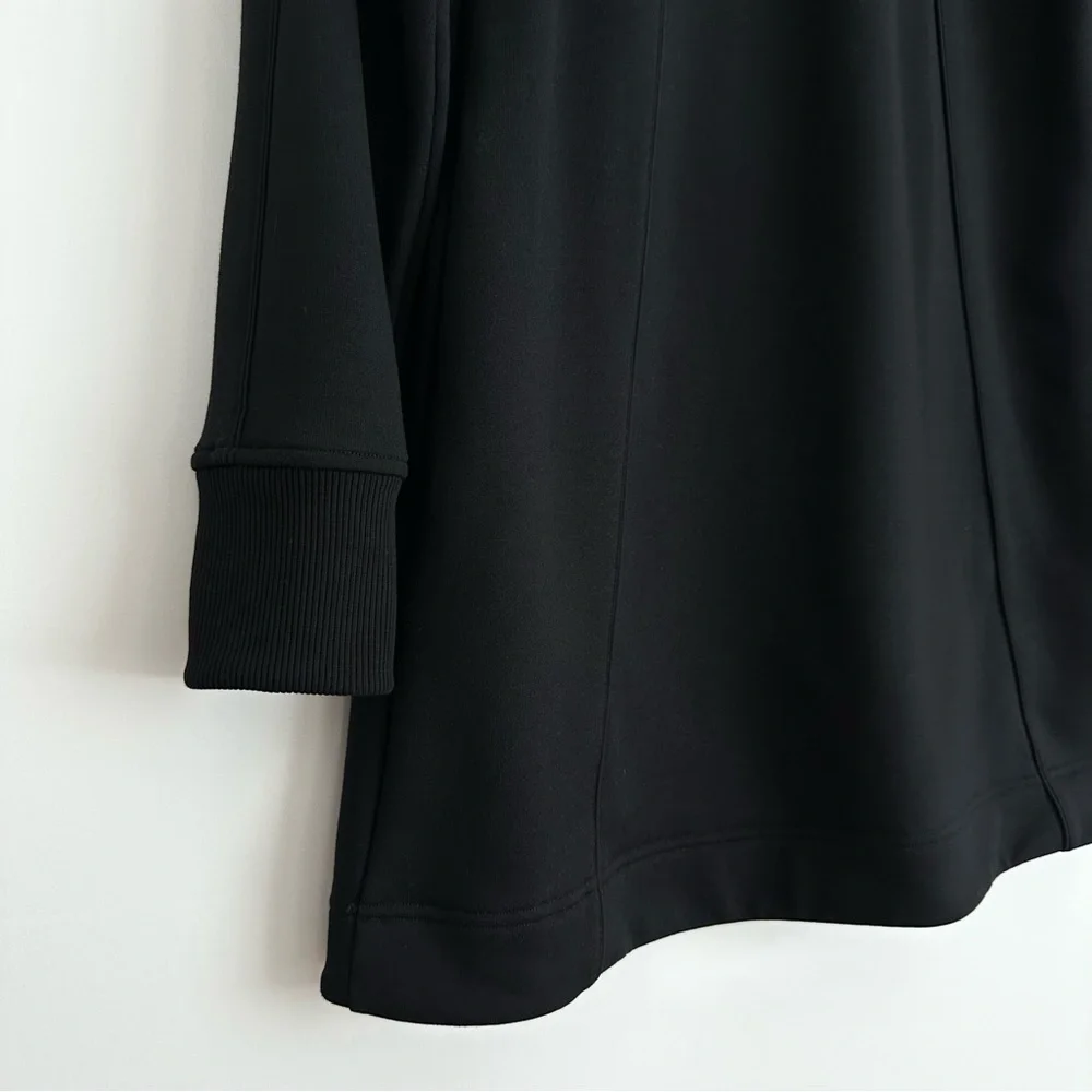 Athleta West Town‎ dress black half-zip Sz Small Petite - Picture 13 of 14